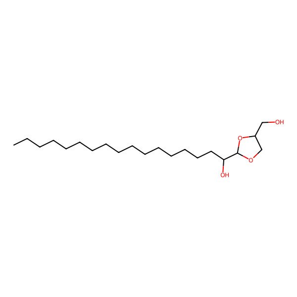 2D Structure of (1R)-1-[(2S,4S)-4-(hydroxymethyl)-1,3-dioxolan-2-yl]heptadecan-1-ol