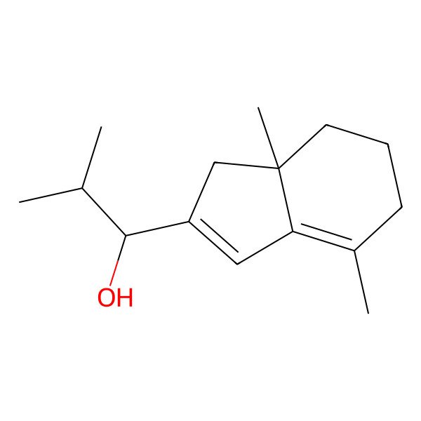 2D Structure of (1R)-1-[(7aR)-4,7a-dimethyl-1,5,6,7-tetrahydroinden-2-yl]-2-methylpropan-1-ol
