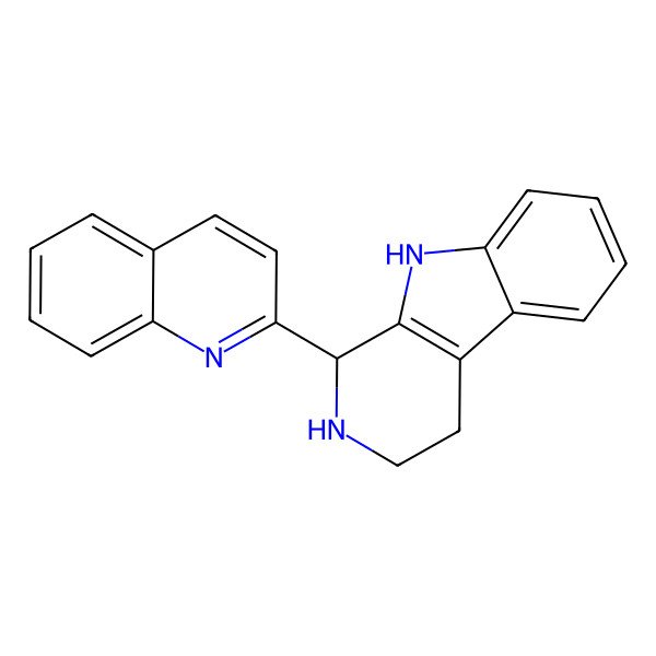2D Structure of (1R)-1-quinolin-2-yl-2,3,4,9-tetrahydro-1H-pyrido[3,4-b]indole