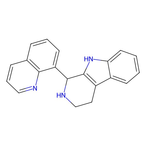 2D Structure of (1R)-1-quinolin-8-yl-2,3,4,9-tetrahydro-1H-pyrido[3,4-b]indole