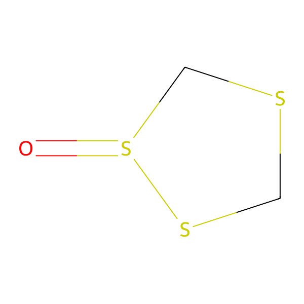 2D Structure of (1R)-1,2,4-trithiolane 1-oxide