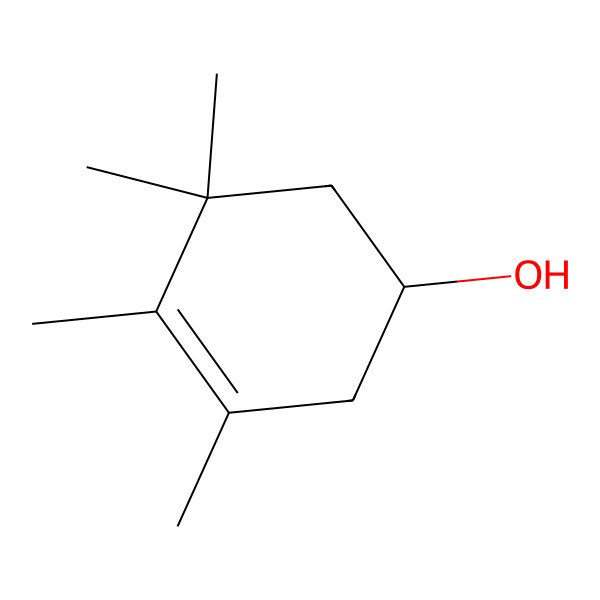 2D Structure of (1R)-3,4,5,5-tetramethylcyclohex-3-en-1-ol