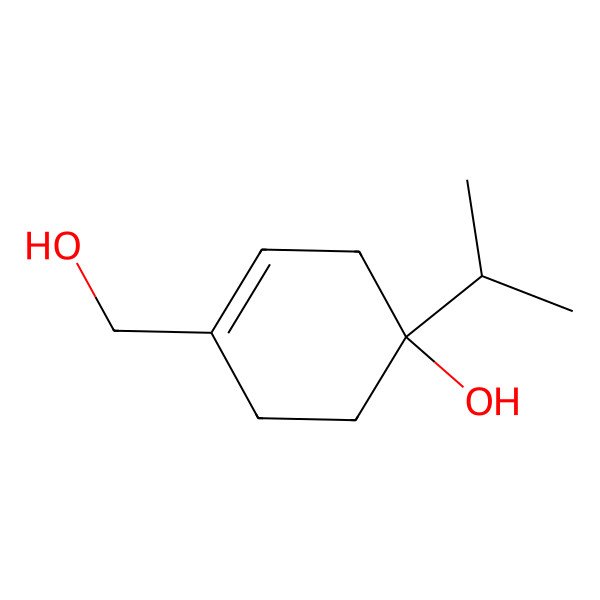2D Structure of (1R)-4-(hydroxymethyl)-1-propan-2-ylcyclohex-3-en-1-ol