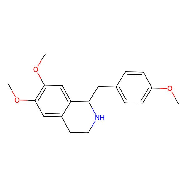 2D Structure of (1R)-6,7-dimethoxy-1-[(4-methoxyphenyl)methyl]-1,2,3,4-tetrahydroisoquinoline