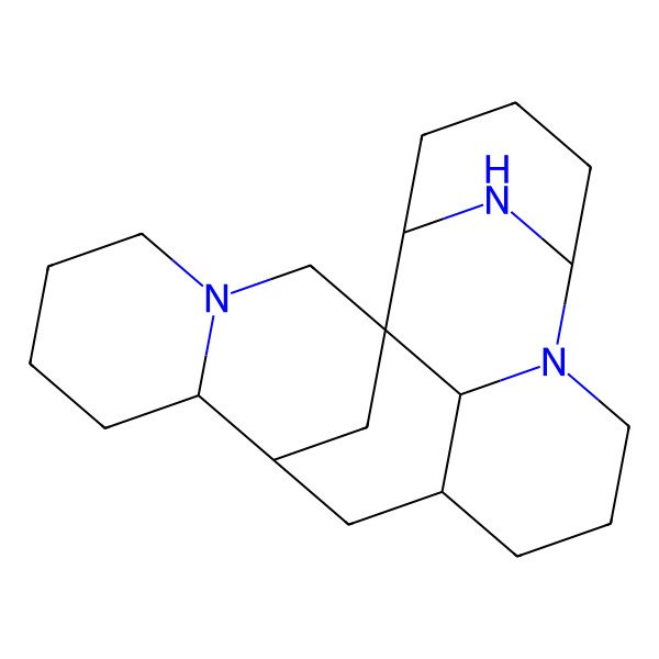 2D Structure of (1R,11S,13R,14R)-7,19,23-triazahexacyclo[9.9.1.11,13.12,6.07,21.014,19]tricosane