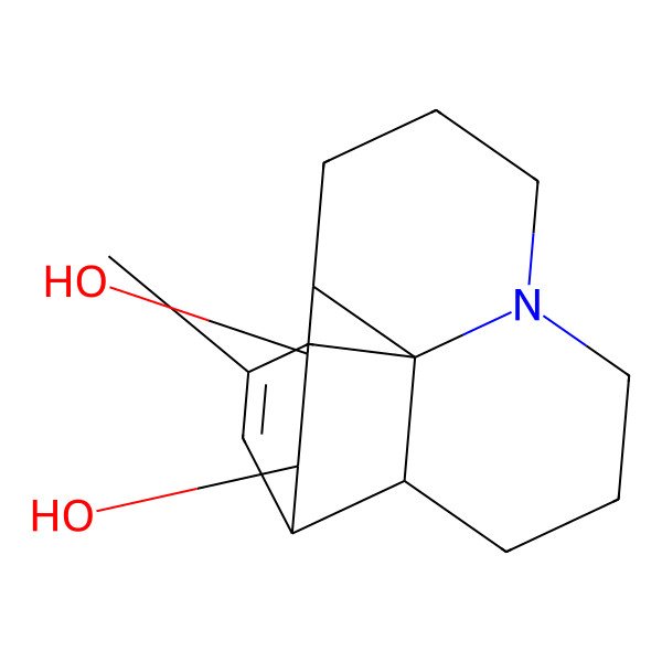 2D Structure of (1R,2R,10S,11S,12S)-15-methyl-6-azatetracyclo[8.6.0.01,6.02,13]hexadec-14-ene-11,12-diol