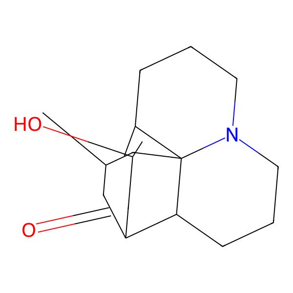 2D Structure of (1R,2R,13R,15R)-11-hydroxy-15-methyl-6-azatetracyclo[8.6.0.01,6.02,13]hexadec-10-en-12-one