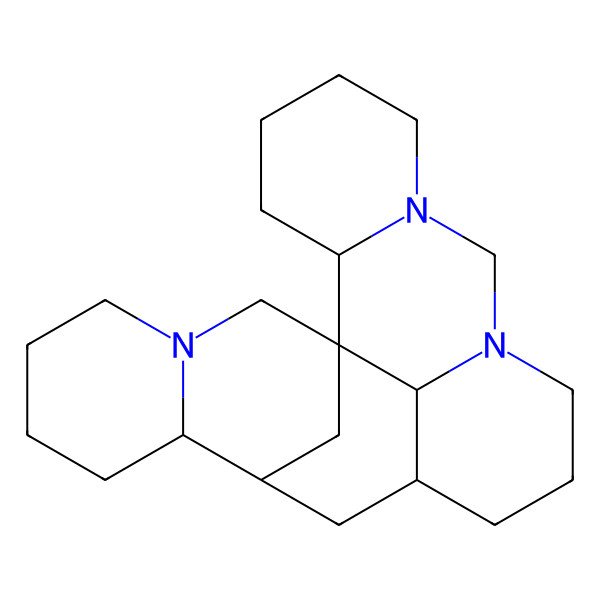 2D Structure of (1R,2R,13S,15S,16R,23R)-7,9,21-triazahexacyclo[11.9.1.11,15.02,7.09,23.016,21]tetracosane
