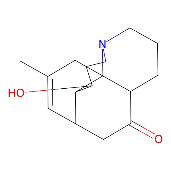2D Structure of (1R,2R,3S,10S)-3-hydroxy-15-methyl-6-azatetracyclo[8.6.0.01,6.02,13]hexadec-14-en-11-one