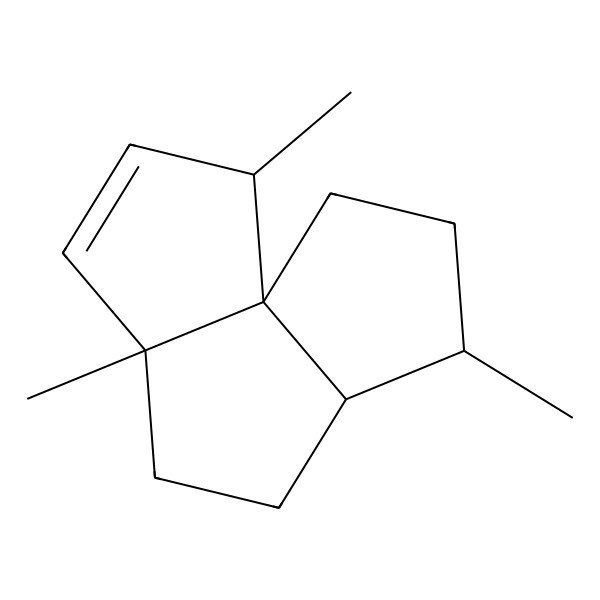 2D Structure of (1R,2R,5R,8R,9S)-2,5,9-trimethyltricyclo[6.3.0.01,5]undec-3-ene