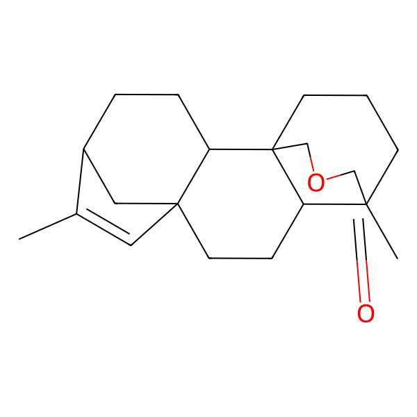 2D Structure of (1R,2R,5R,8S,11S,12R)-6,12-dimethyl-14-oxapentacyclo[10.3.3.15,8.01,11.02,8]nonadec-6-en-13-one