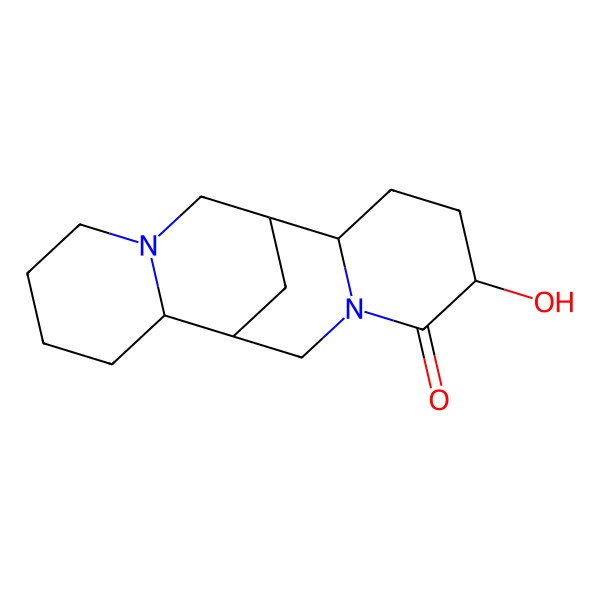 2D Structure of (1R,2R,5R,9R,10S)-5-hydroxy-7,15-diazatetracyclo[7.7.1.02,7.010,15]heptadecan-6-one