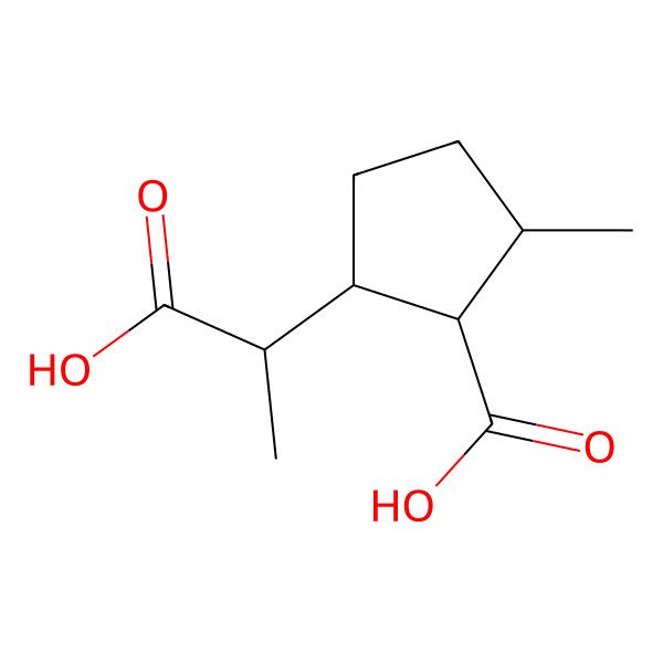 2D Structure of (1R,2R,5S)-2-[(1S)-1-carboxyethyl]-5-methylcyclopentane-1-carboxylic acid