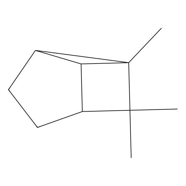 2D Structure of (1R,2R,5S,7R)-6,6,7-trimethyltricyclo[3.2.0.02,7]heptane