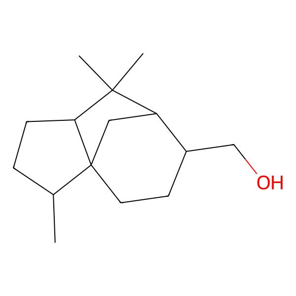 2D Structure of [(1R,2R,5S,7R,8S)-2,6,6-trimethyl-8-tricyclo[5.3.1.01,5]undecanyl]methanol