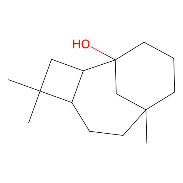 2D Structure of (1R,2R,5S,8S)-4,4,8-trimethyltricyclo[6.3.1.02,5]dodecan-1-ol