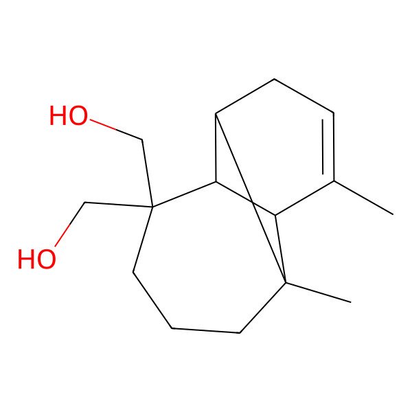 2D Structure of [(1R,2R,7S,8R)-3-(hydroxymethyl)-7,9-dimethyl-3-tricyclo[5.4.0.02,8]undec-9-enyl]methanol