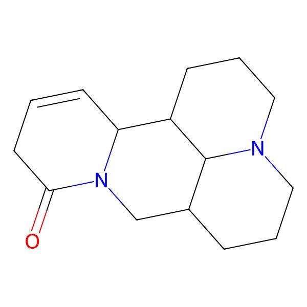 2D Structure of (1R,2R,9R,17R)-7,13-diazatetracyclo[7.7.1.02,7.013,17]heptadec-3-en-6-one