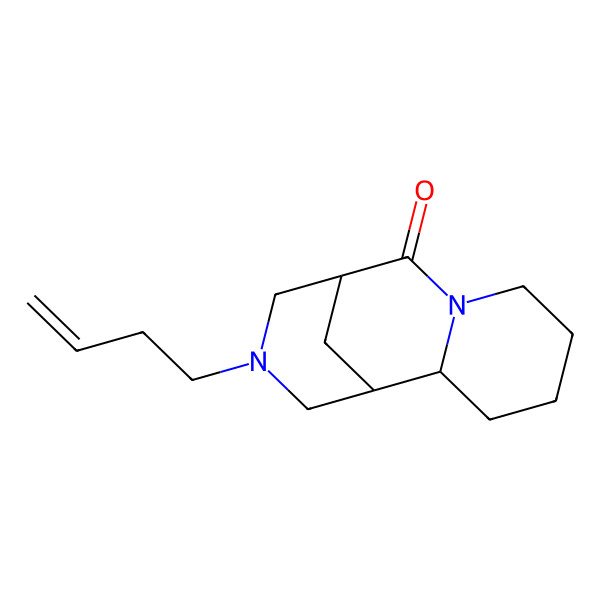 2D Structure of (1R,2R,9S)-11-but-3-enyl-7,11-diazatricyclo[7.3.1.02,7]tridecan-8-one