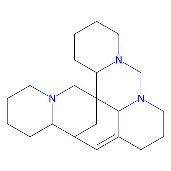 2D Structure of (1R,2S,15R,16S,23R)-7,9,21-triazahexacyclo[11.9.1.11,15.02,7.09,23.016,21]tetracos-13-ene