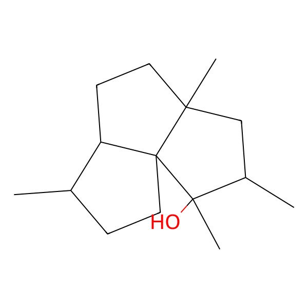 2D Structure of (1R,2S,3S,5S,8S,9R)-2,3,5,9-tetramethyltricyclo[6.3.0.01,5]undecan-2-ol