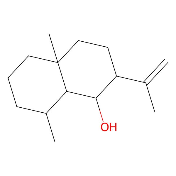2D Structure of (1R,2S,4aS,8R,8aR)-4a,8-dimethyl-2-prop-1-en-2-yl-2,3,4,5,6,7,8,8a-octahydro-1H-naphthalen-1-ol 2D Structure of (1R,2S,4aS,8R,8aR)-4a,8-dimethyl-2-prop-1-en-2-yl-2,3,4,5,6,7,8,8a-octahydro-1H-naphthalen-1-ol