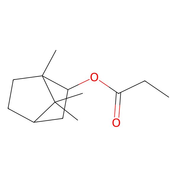 2D Structure of [(1R,2S,4R)-1,7,7-trimethyl-2-bicyclo[2.2.1]heptanyl] propanoate