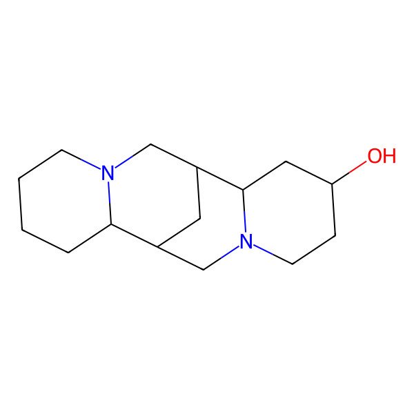 2D Structure of (1R,2S,4R,9R,10R)-7,15-diazatetracyclo[7.7.1.02,7.010,15]heptadecan-4-ol