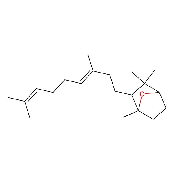 2D Structure of (1R,2S,4S)-2-[(3E)-3,8-dimethylnona-3,7-dienyl]-1,3,3-trimethyl-7-oxabicyclo[2.2.1]heptane