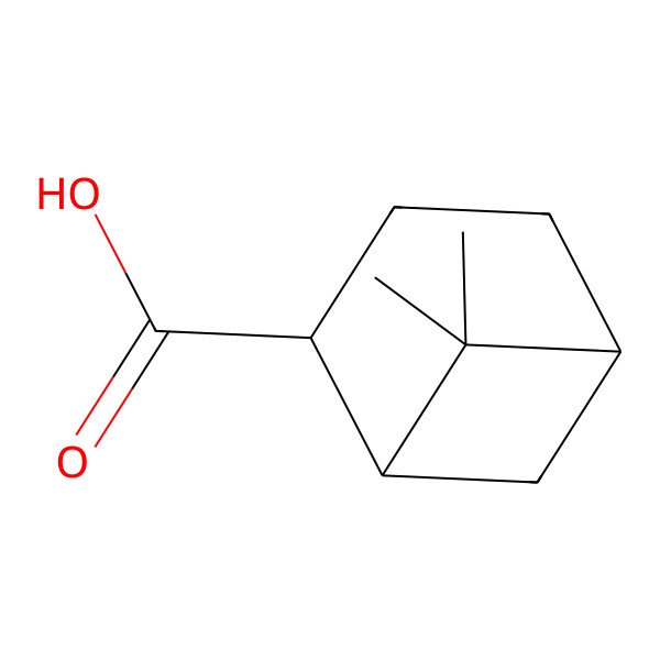 2D Structure of (1R,2S,5R)-6,6-dimethylbicyclo[3.1.1]heptane-2-carboxylic acid