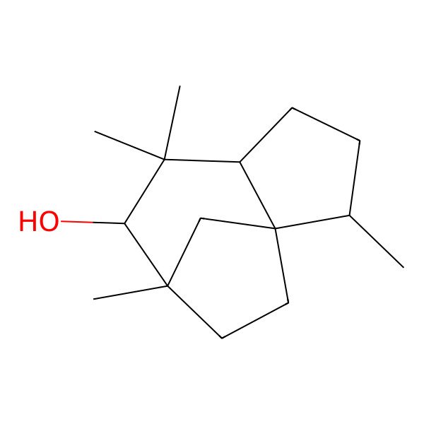 2D Structure of (1R,2S,5R,7R,8S)-2,6,6,8-tetramethyltricyclo[6.2.1.01,5]undecan-7-ol