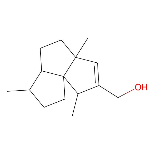 2D Structure of [(1R,2S,5R,8R,9S)-2,5,9-trimethyl-3-tricyclo[6.3.0.01,5]undec-3-enyl]methanol