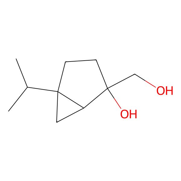 2D Structure of (1R,2S,5S)-2-(hydroxymethyl)-5-propan-2-ylbicyclo[3.1.0]hexan-2-ol