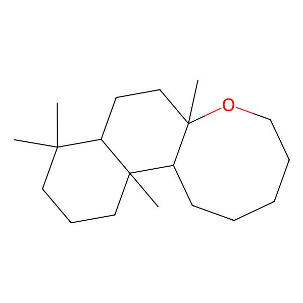 2D Structure of (1R,2S,7S,10R)-2,6,6,10-tetramethyl-11-oxatricyclo[8.6.0.02,7]hexadecane