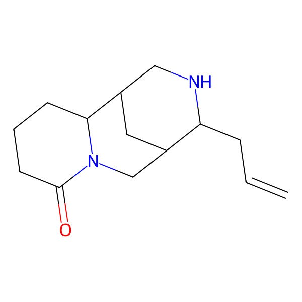 2D Structure of (1R,2S,9R,10S)-10-prop-2-enyl-7,11-diazatricyclo[7.3.1.02,7]tridecan-6-one