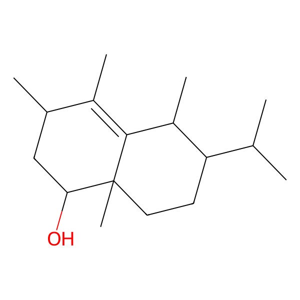 2D Structure of (1R,3R,5R,6S,8aR)-3,4,5,8a-tetramethyl-6-propan-2-yl-2,3,5,6,7,8-hexahydro-1H-naphthalen-1-ol