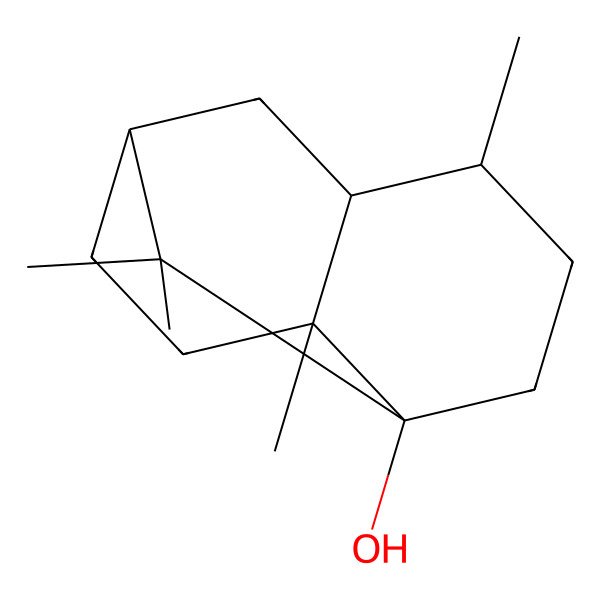 2D Structure of (1R,3R,6S,7R,8S)-2,2,6,8-tetramethyltricyclo[5.3.1.03,8]undecan-3-ol