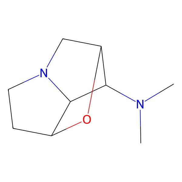 2D Structure of (1R,3R,7S,8R)-N,N-dimethyl-2-oxa-6-azatricyclo[4.2.1.03,7]nonan-8-amine