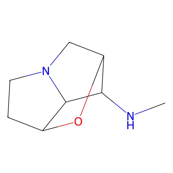 2D Structure of (1R,3S)-N-methyl-2-oxa-6-azatricyclo[4.2.1.03,7]nonan-8-amine