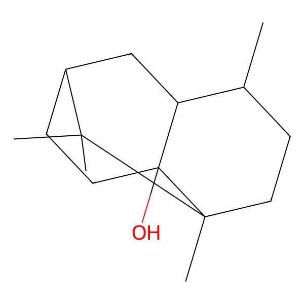 2D Structure of (1R,3S,6S,7S,8R)-2,2,3,6-tetramethyltricyclo[5.3.1.03,8]undecan-8-ol