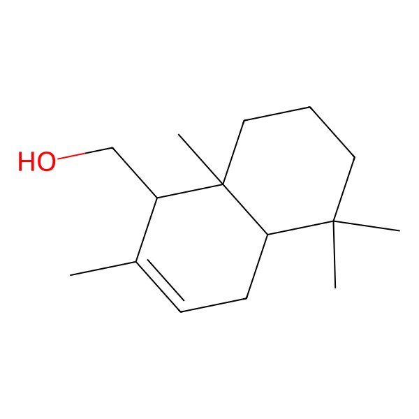 2D Structure of [(1R,4aR,8aR)-2,5,5,8a-tetramethyl-1,4,4a,6,7,8-hexahydronaphthalen-1-yl]methanol