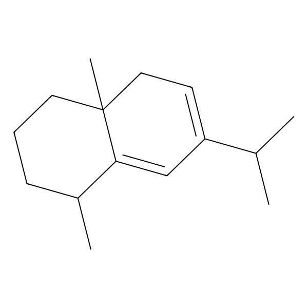 2D Structure of (1R,4aS)-1,4a-dimethyl-7-propan-2-yl-2,3,4,5-tetrahydro-1H-naphthalene