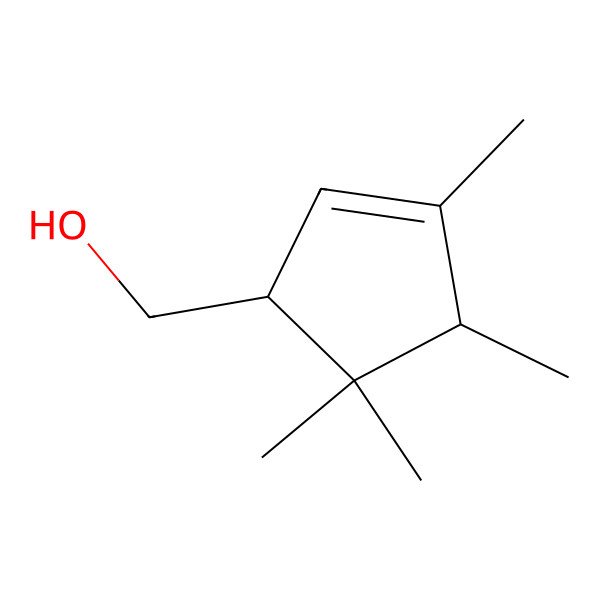 2D Structure of [(1R,4R)-3,4,5,5-tetramethylcyclopent-2-en-1-yl]methanol