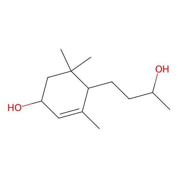 2D Structure of (1R,4R)-4-[(3S)-3-hydroxybutyl]-3,5,5-trimethylcyclohex-2-en-1-ol