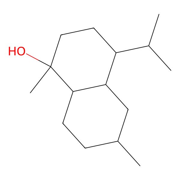 2D Structure of (1R,4R,4aR,6S,8aR)-1,6-dimethyl-4-propan-2-yl-3,4,4a,5,6,7,8,8a-octahydro-2H-naphthalen-1-ol