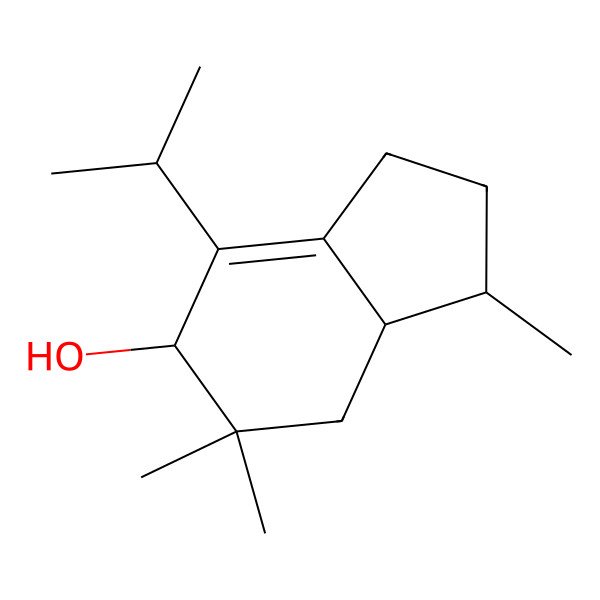 2D Structure of (1R*,4R*,5Z,9S*)-5-isopropyl-3,3,9-trimethylbicyclo(4.3.0)nona-5-en-4-ol