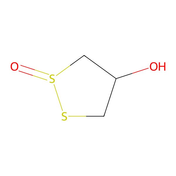 2D Structure of (1R,4S)-1-oxodithiolan-4-ol