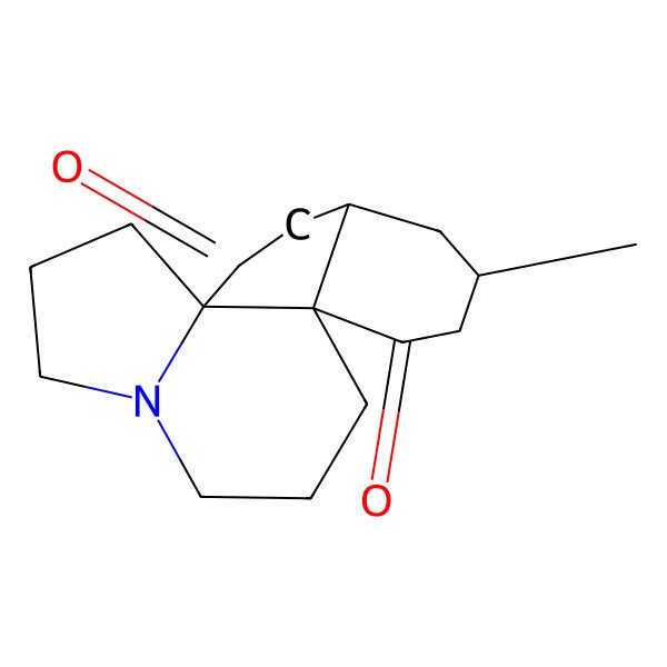 2D Structure of (1R,4S,6R,9S)-6-methyl-13-azatetracyclo[7.7.0.01,13.04,9]hexadecane-2,8-dione