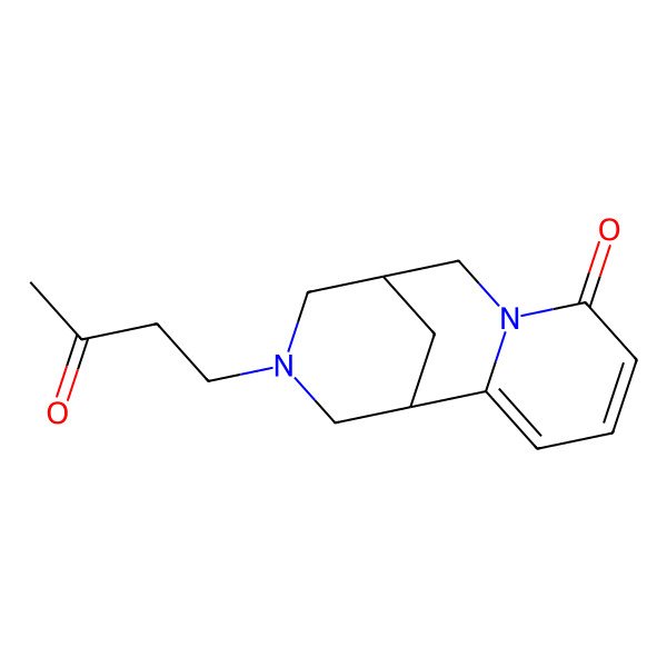 2D Structure of (1R,5S)-3-(3-Oxo-butyl)-1,2,3,4,5,6-hexahydro-1,5-methano-pyrido[1,2-a][1,5]diazocin-8-one