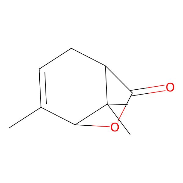 2D Structure of (1R,5S)-4,8,8-trimethyl-6-oxabicyclo[3.2.1]oct-3-en-7-one